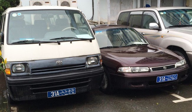 Public cars for units in Hanoi. Illustration photo: Tuan Dung