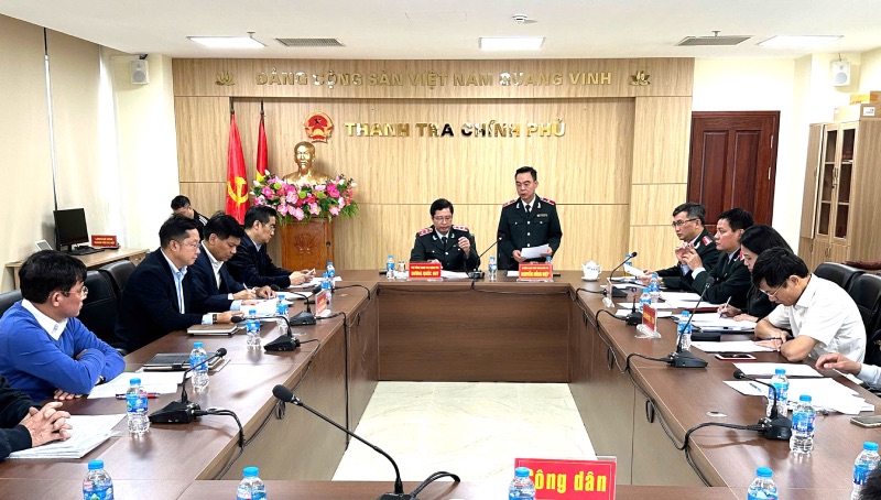 The Government Inspectorate leader assessed that there are still many violations in land management in Dan Phuong district. Photo: Government Inspectorate