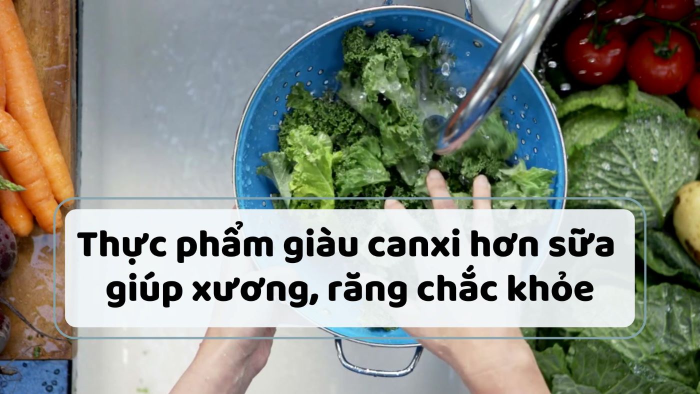 Foods richer in calcium than milk help strengthen bones and teeth