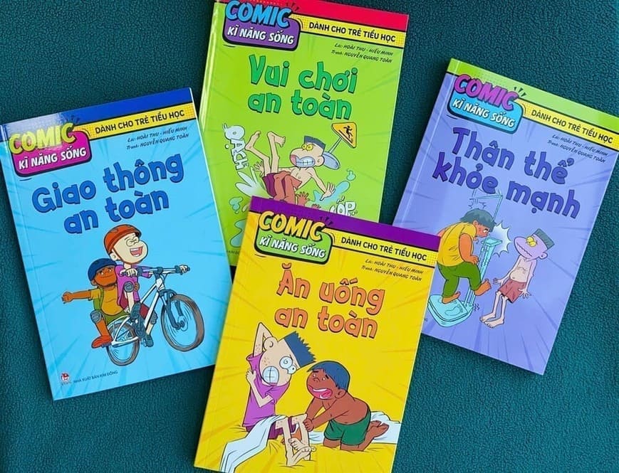 A series of books teaching children life skills published by Kim Dong Publishing House. Photo: Publishing House