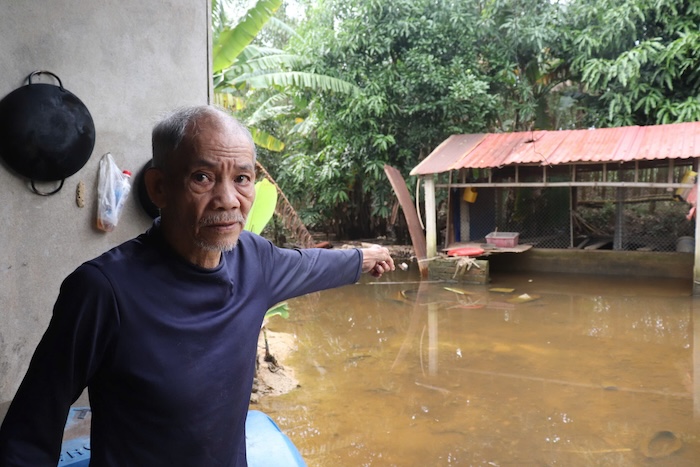 Houses of people in Hoa Phu commune, Hoa Vang district, Da Nang city were heavily flooded after heavy rain. Photo: Nguyen Linh