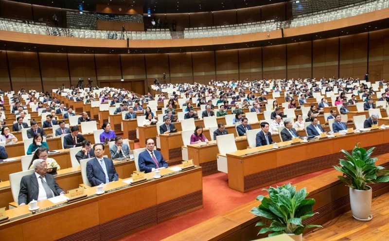 The National Assembly resolved to supplement the budget for salary reform for the Ministry of National Defense and the Ministry of Public Security. Photo: Pham Thang