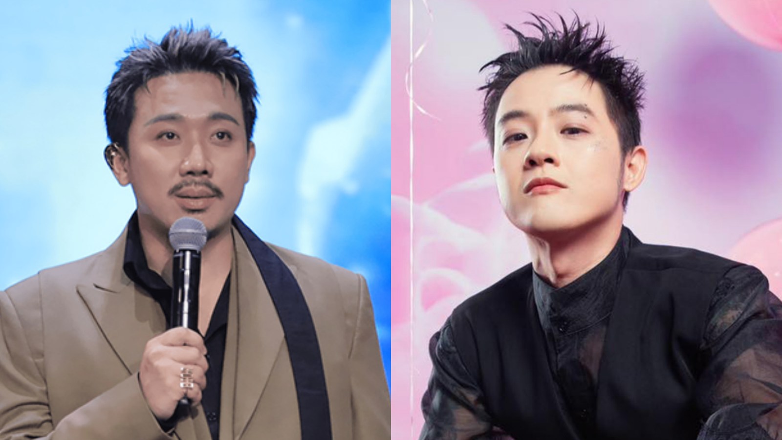 Tran Thanh and Thanh Duy. Photo: Character's Facebook