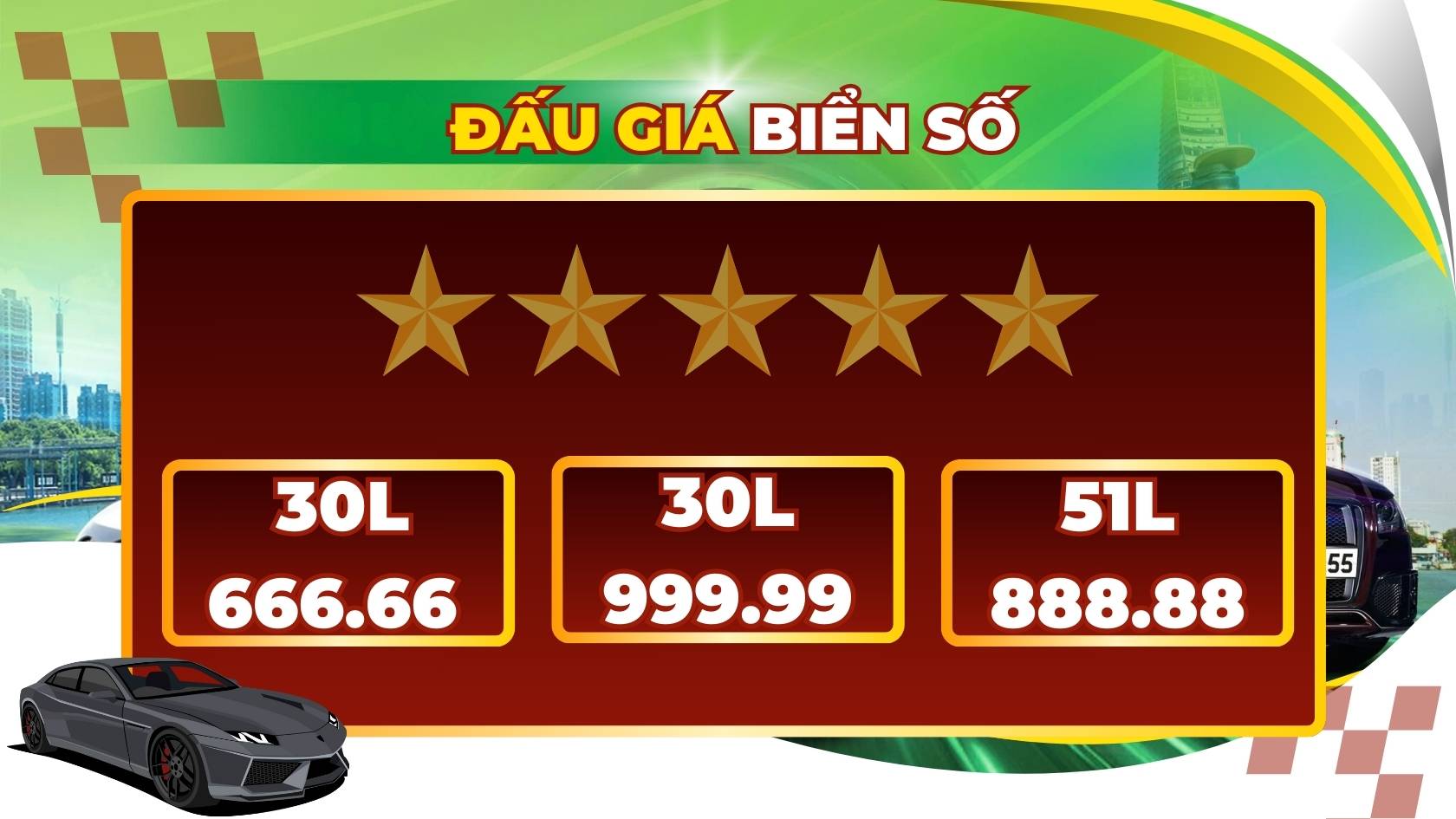 A series of billion-dollar license plates in the auction on December 4-5 have been revealed