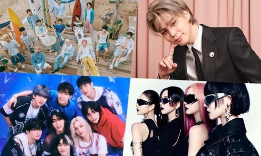 Seventeen, Jimin BTS, aespa, NewJeans đạt thành tích tốt trên Billboard. Ảnh: AllKPop.