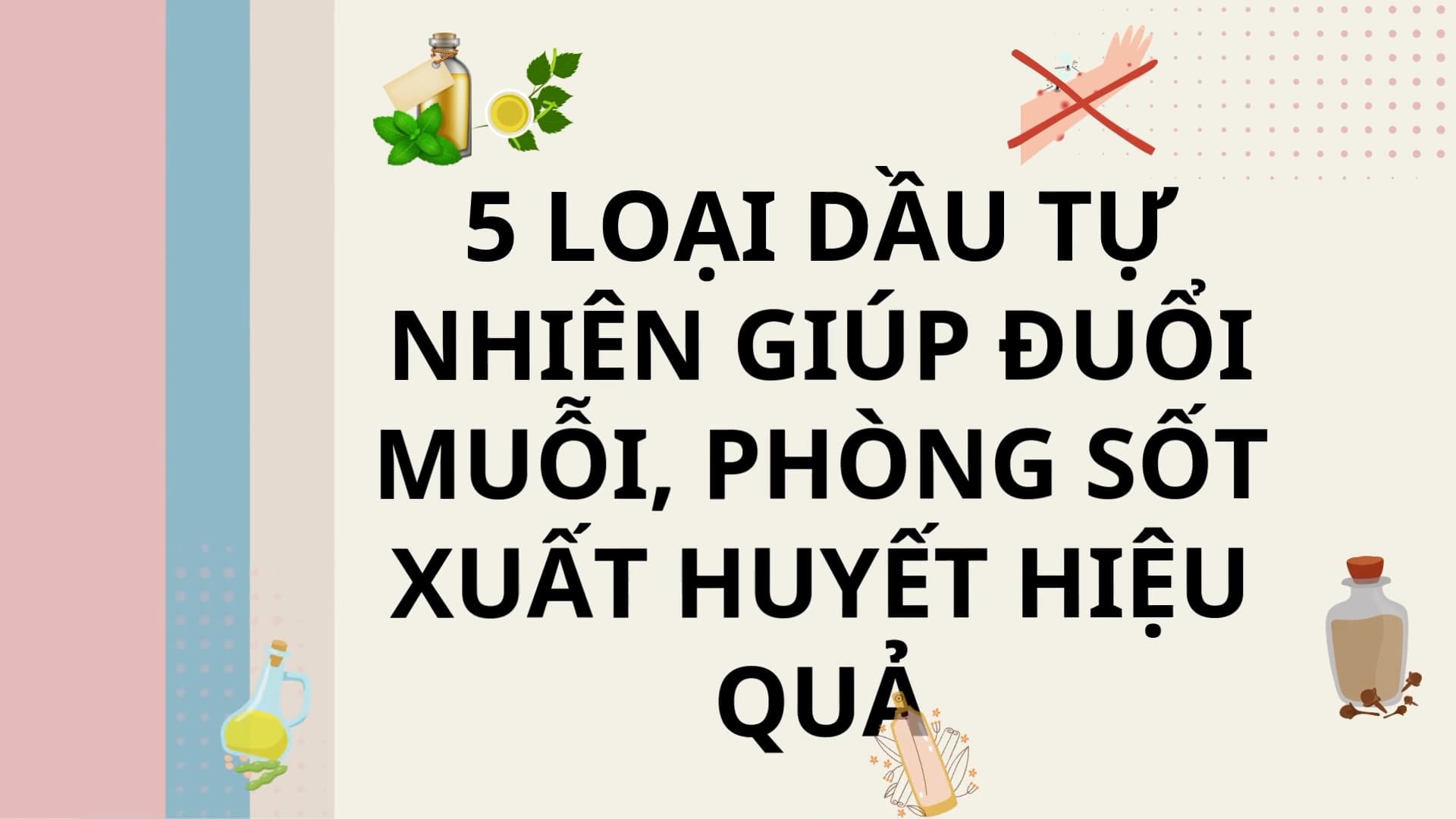 5 types of oil that help repel mosquitoes and prevent dengue fever effectively