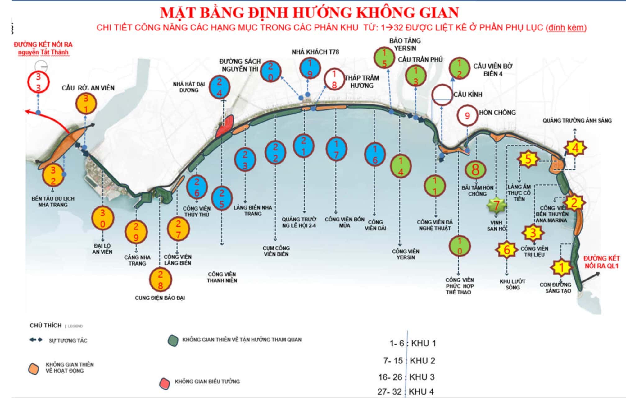 Du an chinh trang nam tren duong ven bien Nha Trang dai 16,4 km voi tong dien tich dat khoang 253 ha. Anh: Huu Long