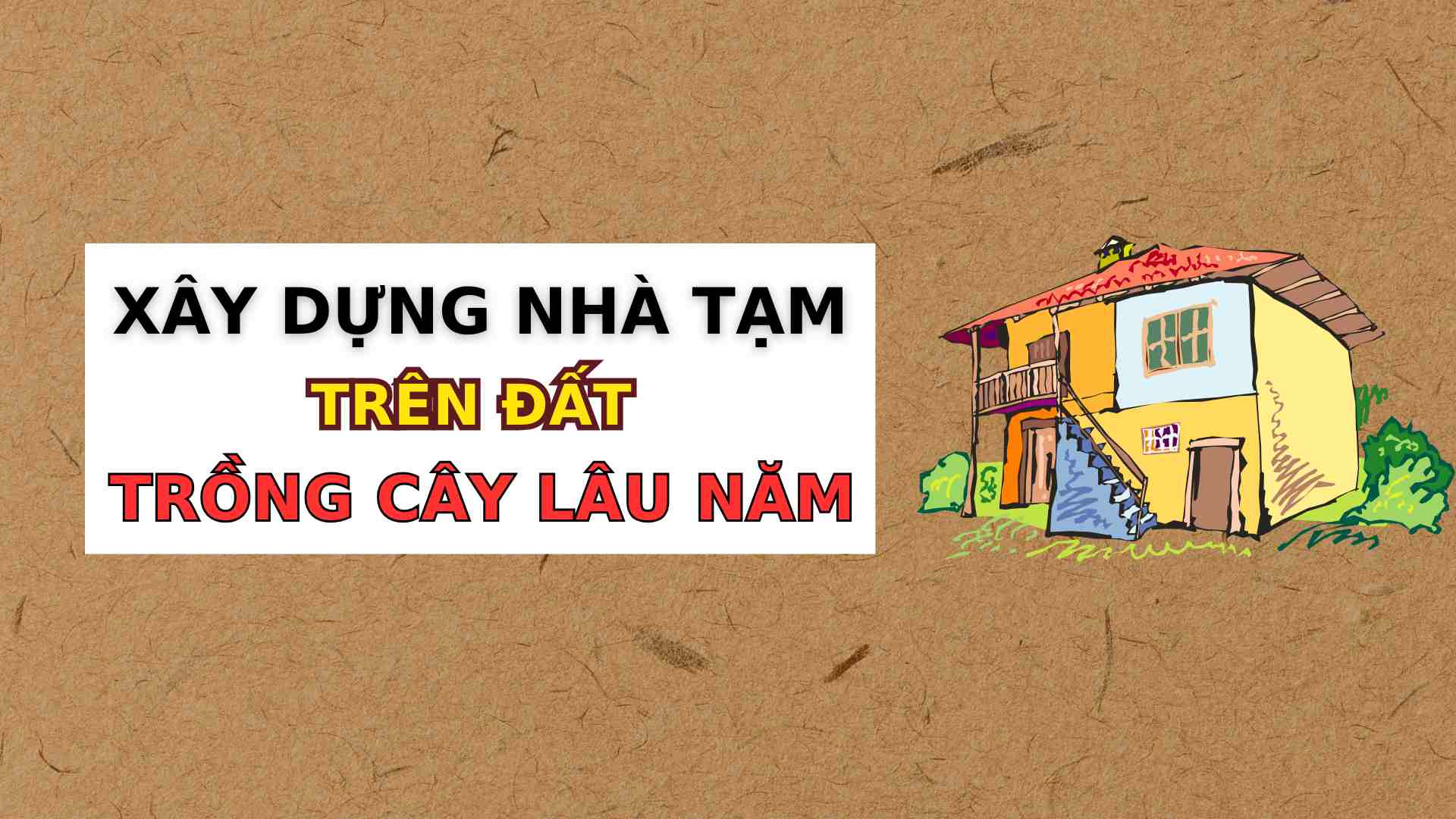 Can I build a temporary house on land used for perennial crops?