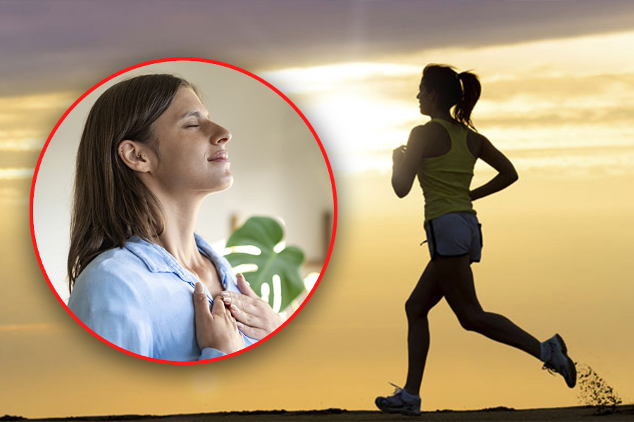 4 correct breathing techniques to help reduce fatigue when running and exercising. Graphics: Tuan Anh.