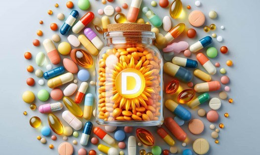 Vitamin D là một loại vitamin tan trong chất béo được lưu trữ trong cơ thể. Ảnh - AI: Ngọc Thùy