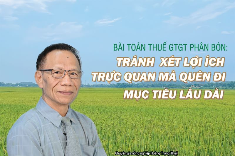 Agricultural expert Hoang Trong Thuy gives his opinion on tax policy on fertilizers. Photo: PVN