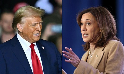 Ông Donald Trump đang cải thiện vị thế so với bà Kamala Harris ở bang chiến trường Pennsylvania. Ảnh: AFP