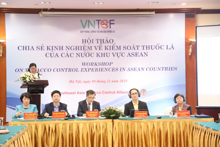 Workshop "Sharing experiences on tobacco control of ASEAN countries". Photo: Phuong Anh