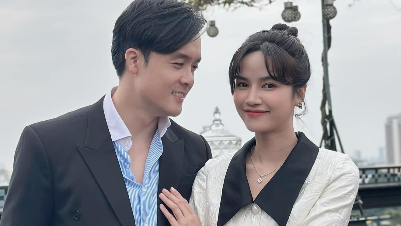 Anh Dao and Anh Tuan dated for 4 years before getting married. Photo: Facebook characters