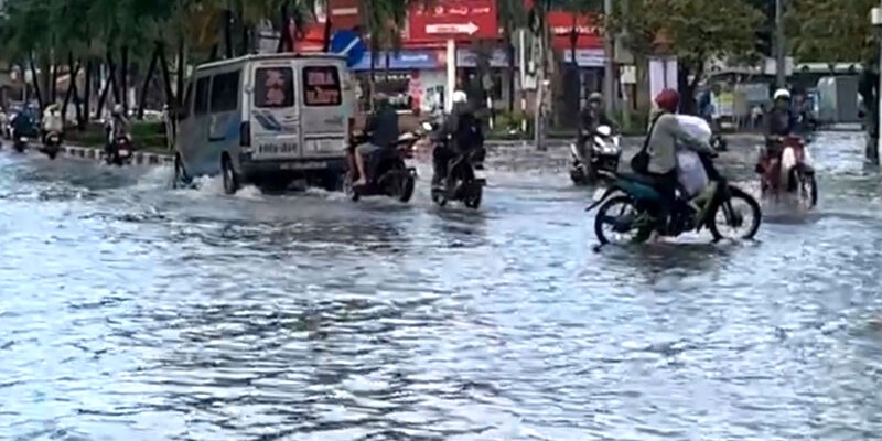 Mua chu yeu tai thanh pho Bac Lieu nen thiet hai khong nhieu. Anh: Nhat Ho