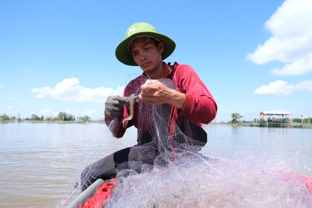 Flood season, sadly remembering the days of catching fish with joy