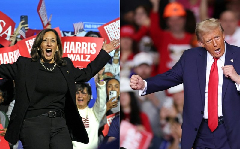 Donald Trump and Kamala Harris will receive increased protection during the 2024 US election. Photo: AFP