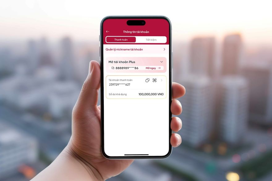 Tai khoan Plus de nho va mang lai cam giac may man va thinh vuong cho nguoi dung. Anh: Agribank