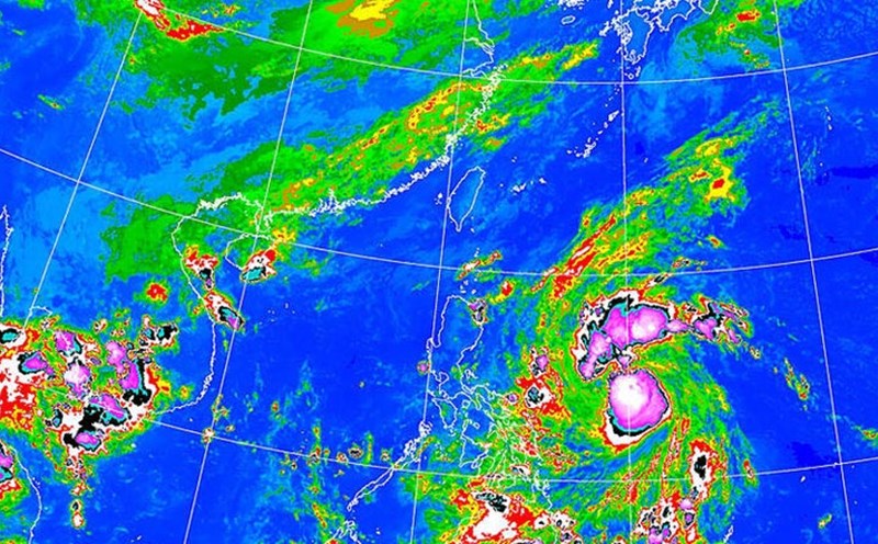 Satellite image of Typhoon Yinxing on November 5. Photo: Khmer Times