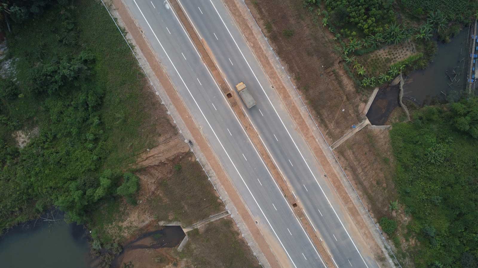 Hien nay tuyen duong da hoan thien, dam bao viec ket noi Yen Bai voi cao toc Noi Bai - Lao Cai. Anh: Tran Bui