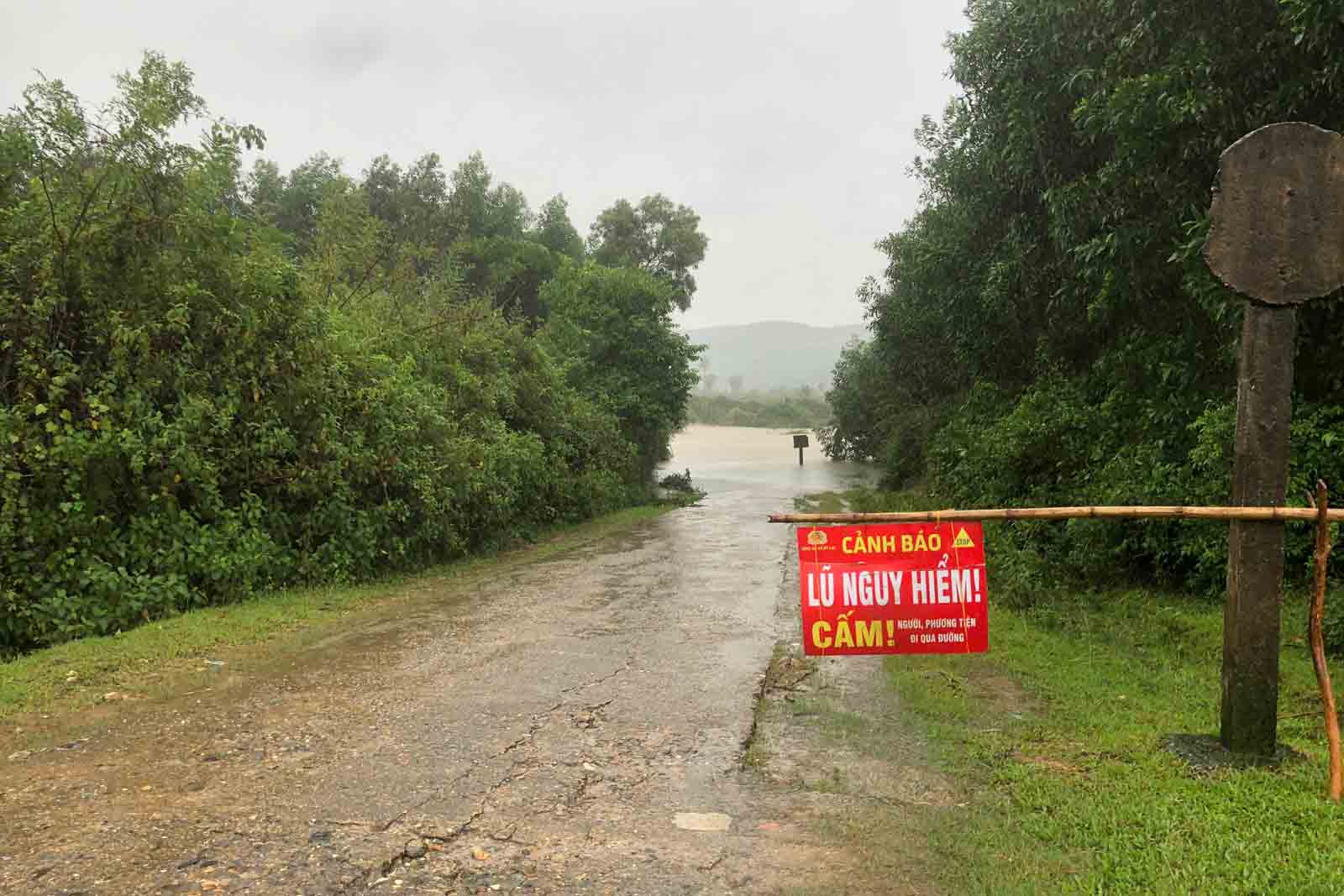 Mot ngam tran o xa Ky Lac cung da bi ngap sau. Anh: Son Tuan.