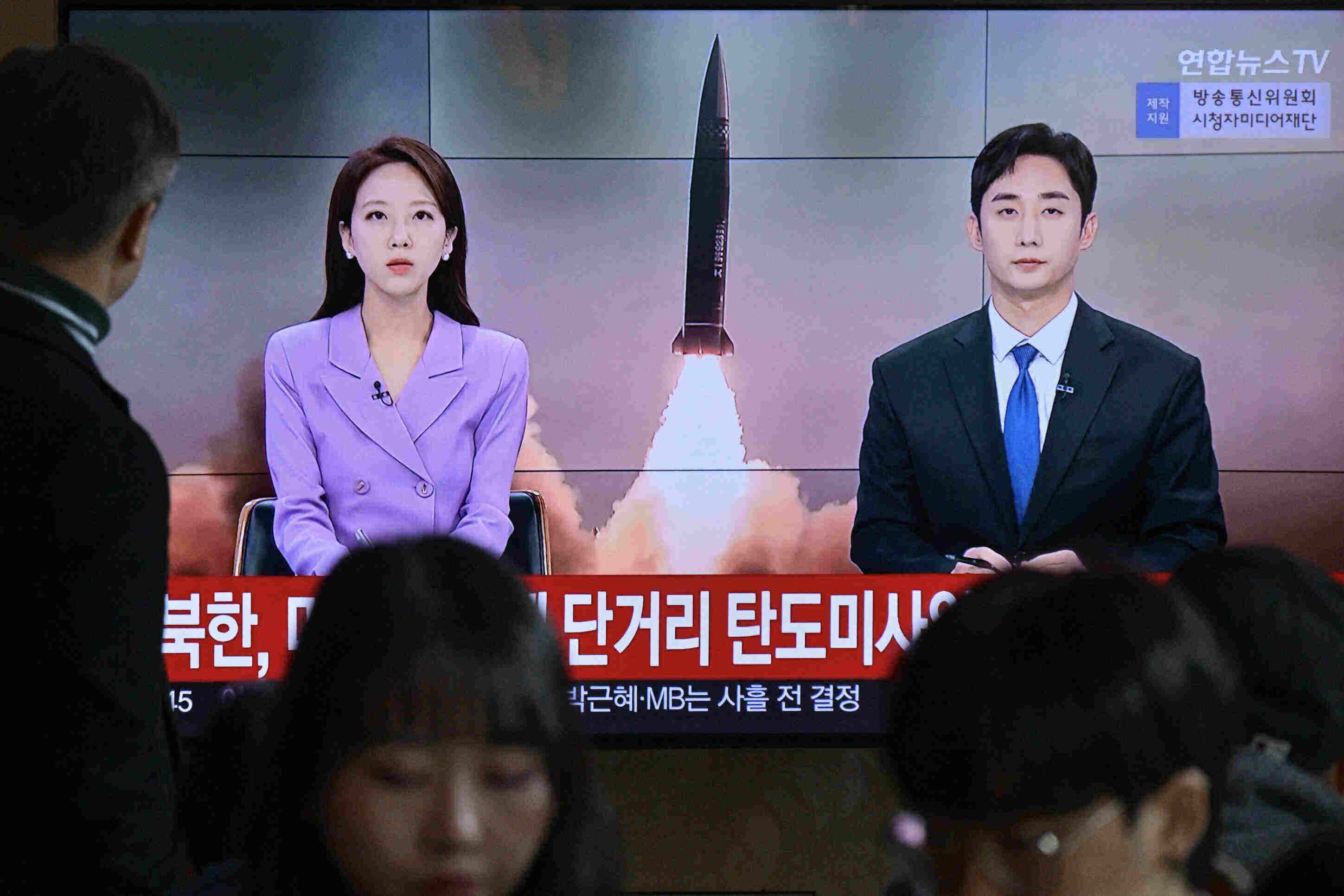 North Korea launched a series of short-range ballistic missiles just before the US election. Photo: AFP