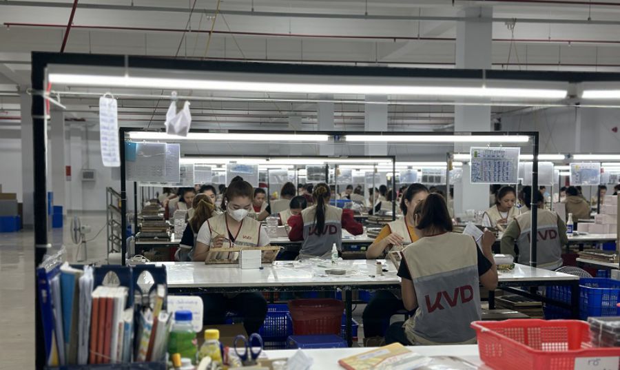 The labor market and production and business activities of some enterprises in Dak Lak were bustling at the end of 2024. Photo: Bao Trung