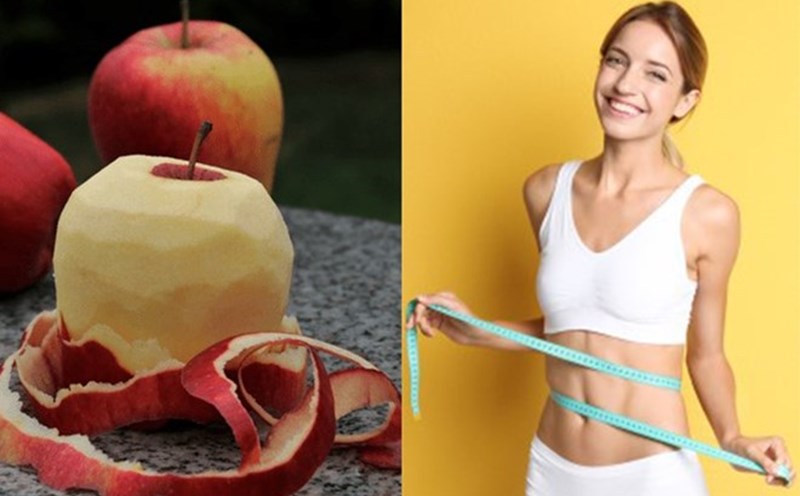 Eating apples properly will help the body reduce visceral fat effectively. Graphic photo: Vy Vy.