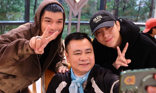 NSND Tự Long, Soobin Hoàng Sơn và Cường Seven trong "Anh trai vượt ngàn chông gai". Ảnh: Nhà sản xuất