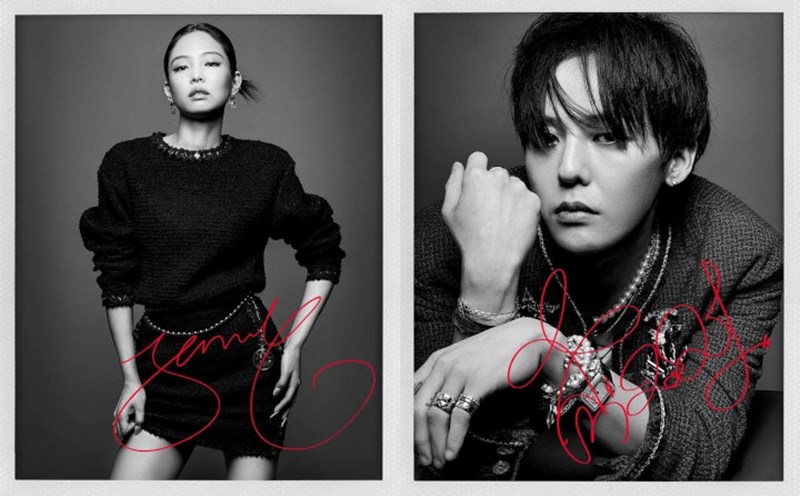 Jennie and G-Dragon are influential stars in the fashion industry in Korea. Photo: Chanel