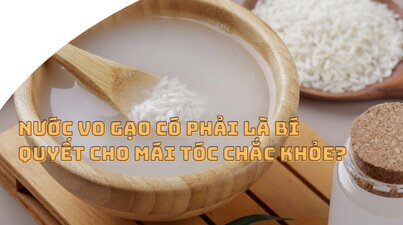 Rice water has many nutrients for healthy hair.