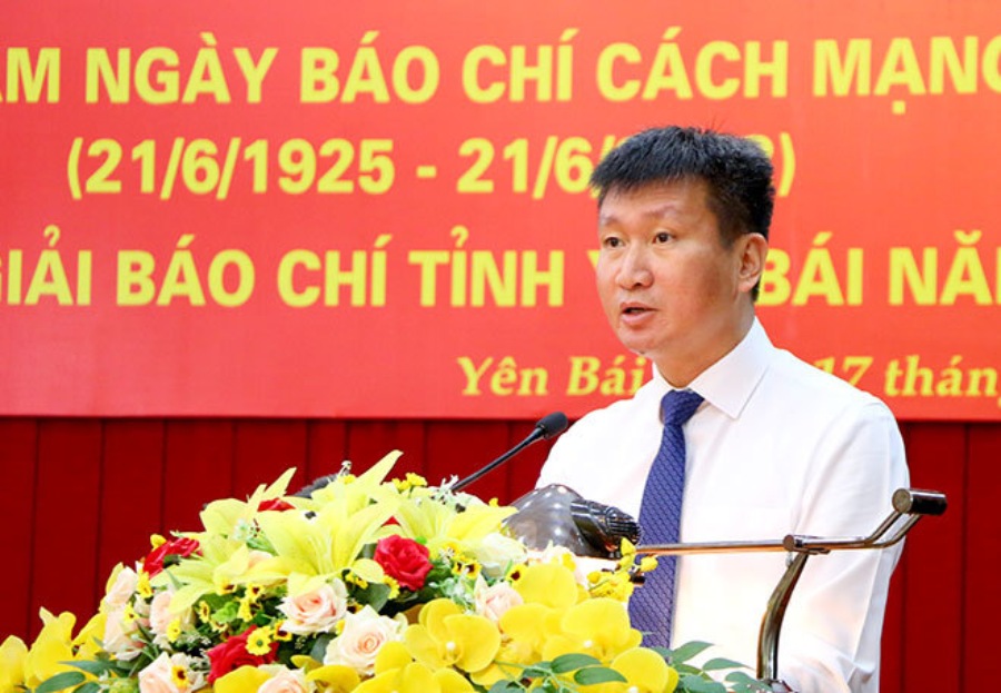Mr. Tran Huy Tuan is the Secretary of Yen Bai Provincial Party Committee. Photo: Yen Bai Newspaper