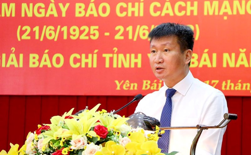 Mr. Tran Huy Tuan is the Secretary of Yen Bai Provincial Party Committee. Photo: Yen Bai Newspaper
