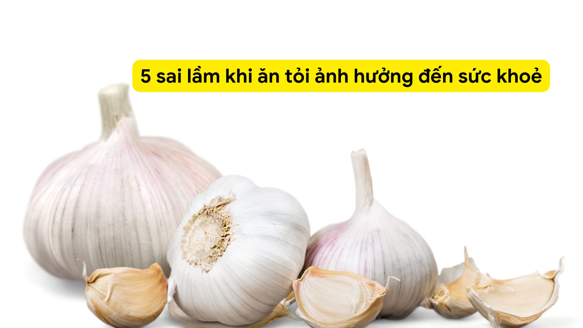 Eating garlic on an empty stomach can easily cause stomach ulcers. Photo collage: HUONG SON