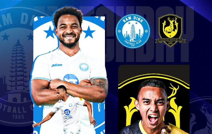 Nam Dinh welcomes Tampines Rovers in the second leg of the 2024-2025 Asian Cup C2. Photo: FPT Play