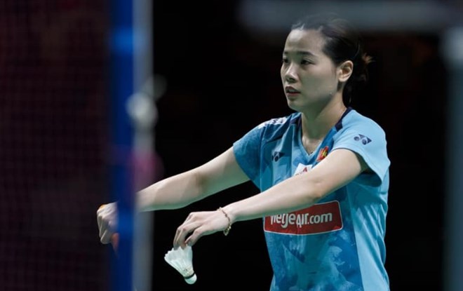 Tennis player Nguyen Thuy Linh suffered an injury after playing continuously in 2024. Photo: FBNV