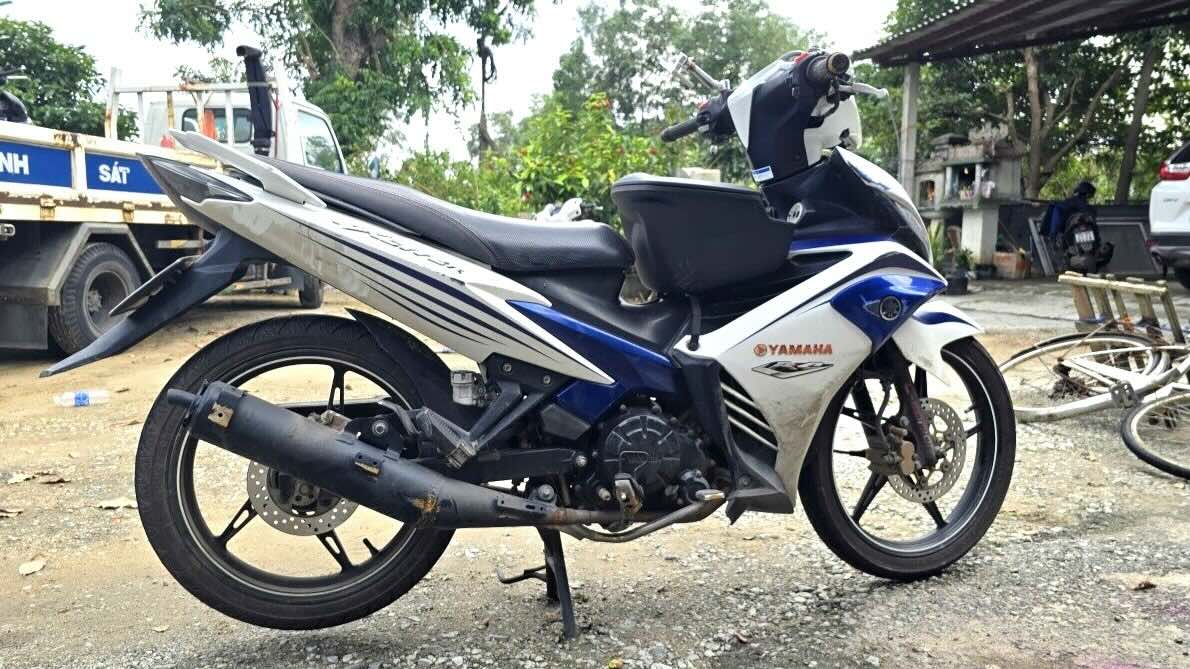 Motorcycle involved in the accident. Photo: N. Minh.
