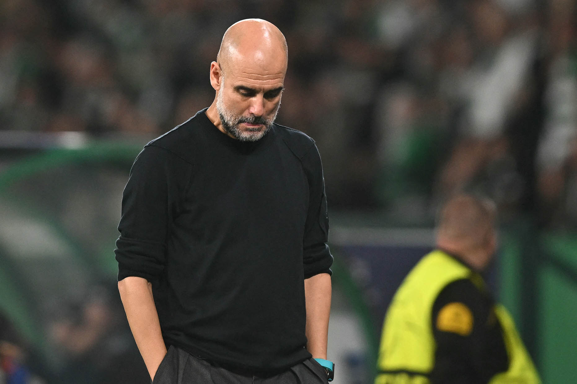 Pep Guardiola suffered his third consecutive defeat. Photo: AFP