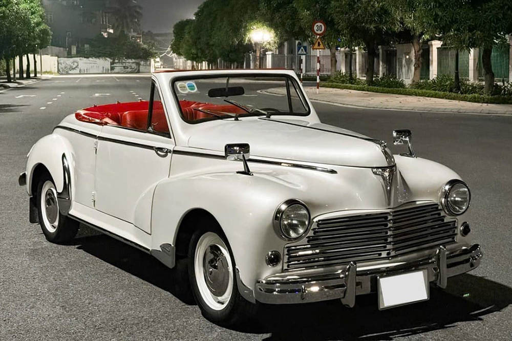 The new white Peugeot 203 convertible in Vietnam is almost perfect. Photo: Nguyen Tien