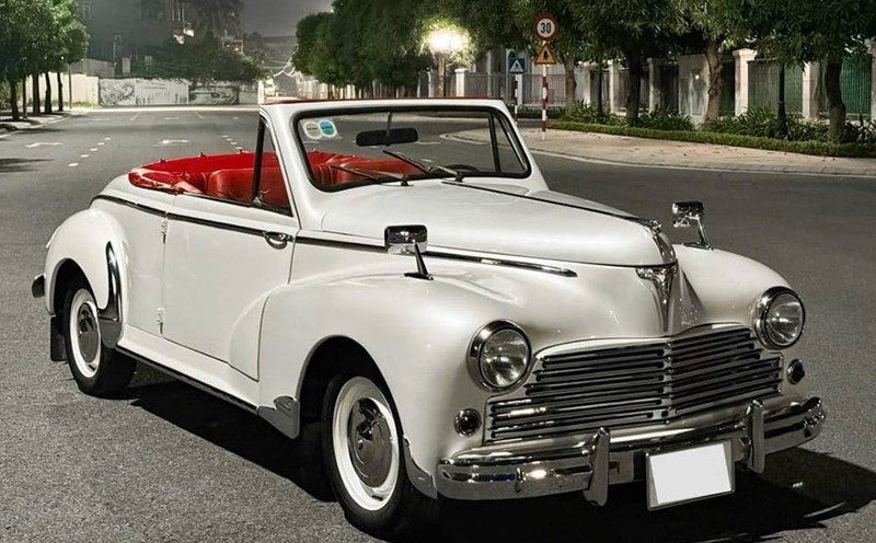 The new white Peugeot 203 convertible in Vietnam is almost perfect. Photo: Nguyen Tien
