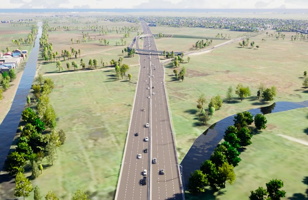 Perspective of Ho Chi Minh City - Moc Bai Expressway when completed. Photo: Ho Chi Minh City Transport Department