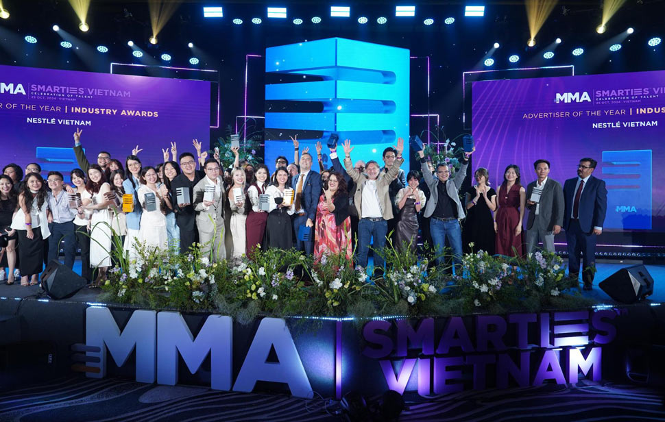 Nestle Vietnam was honored with 12 outstanding awards in the categories of mobile marketing and communication strategy at the MMA Awards 2024. Photo: DN provided