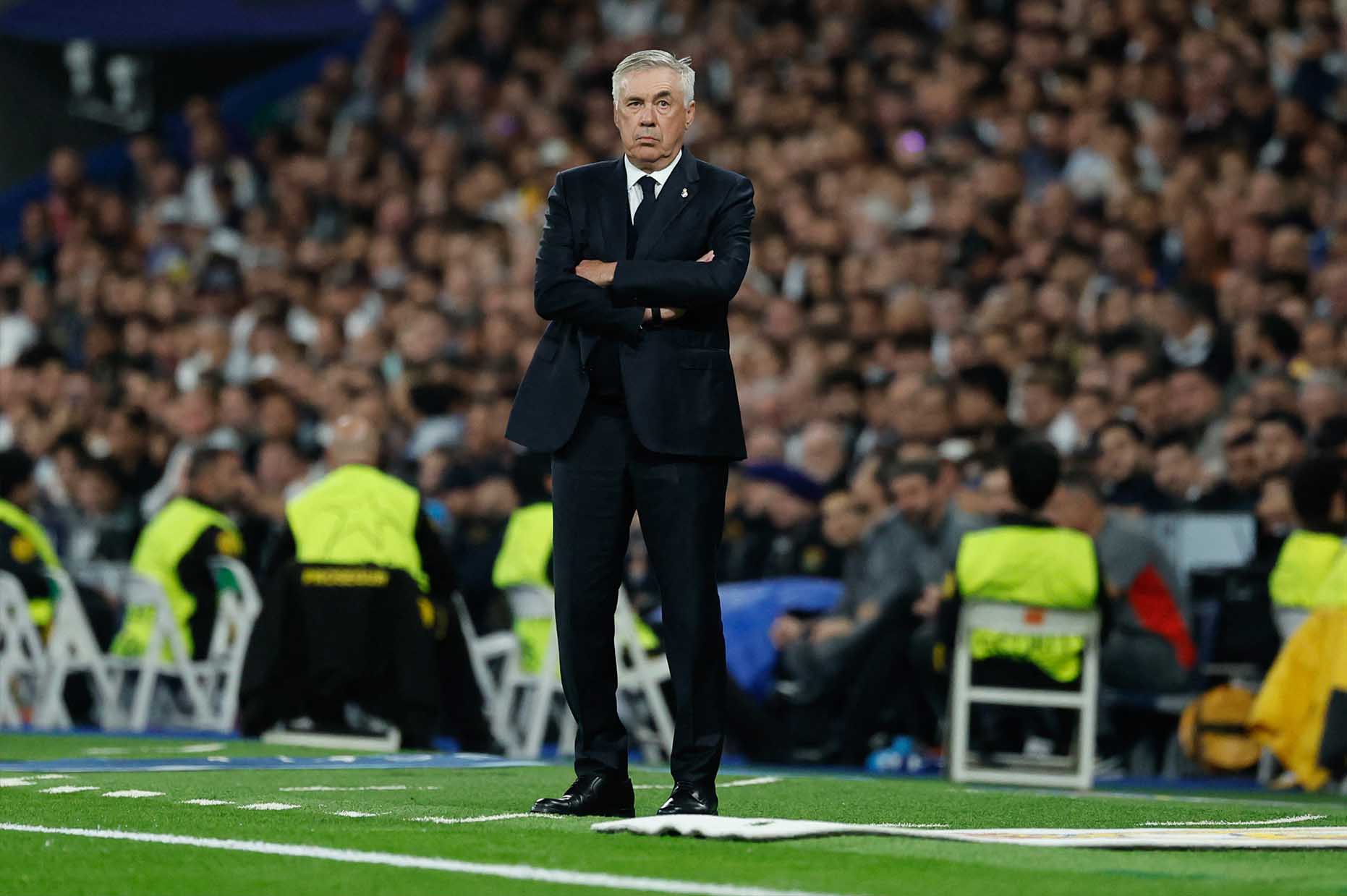 Even a great champion like Carlo Ancelotti sometimes has to taste consecutive painful defeats. Photo: AFP