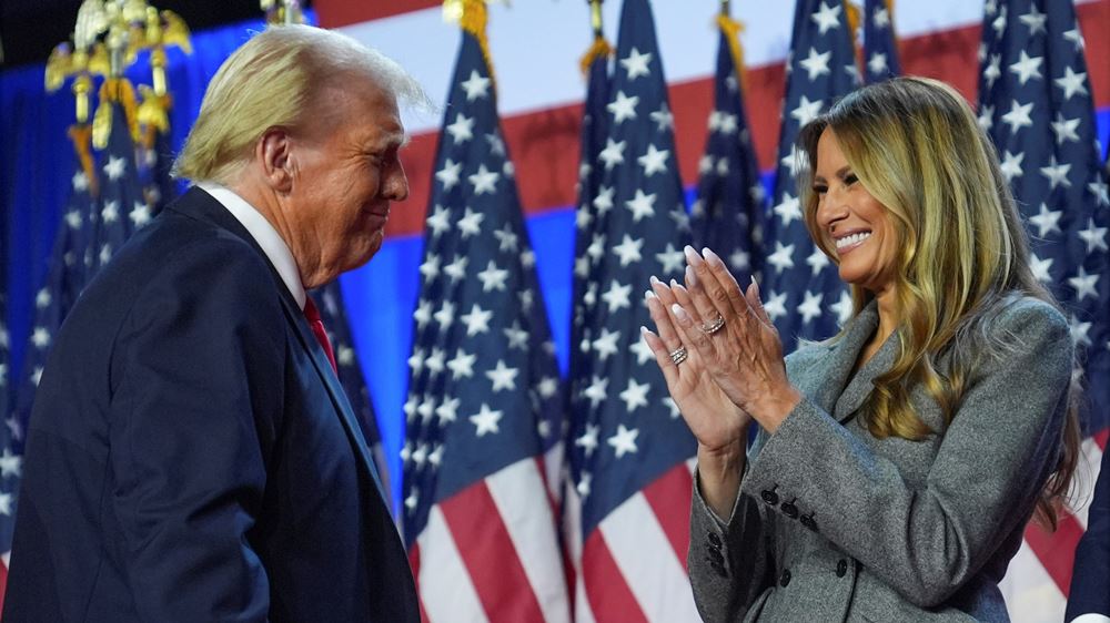Melania Trump va Donald Trump. Anh: X