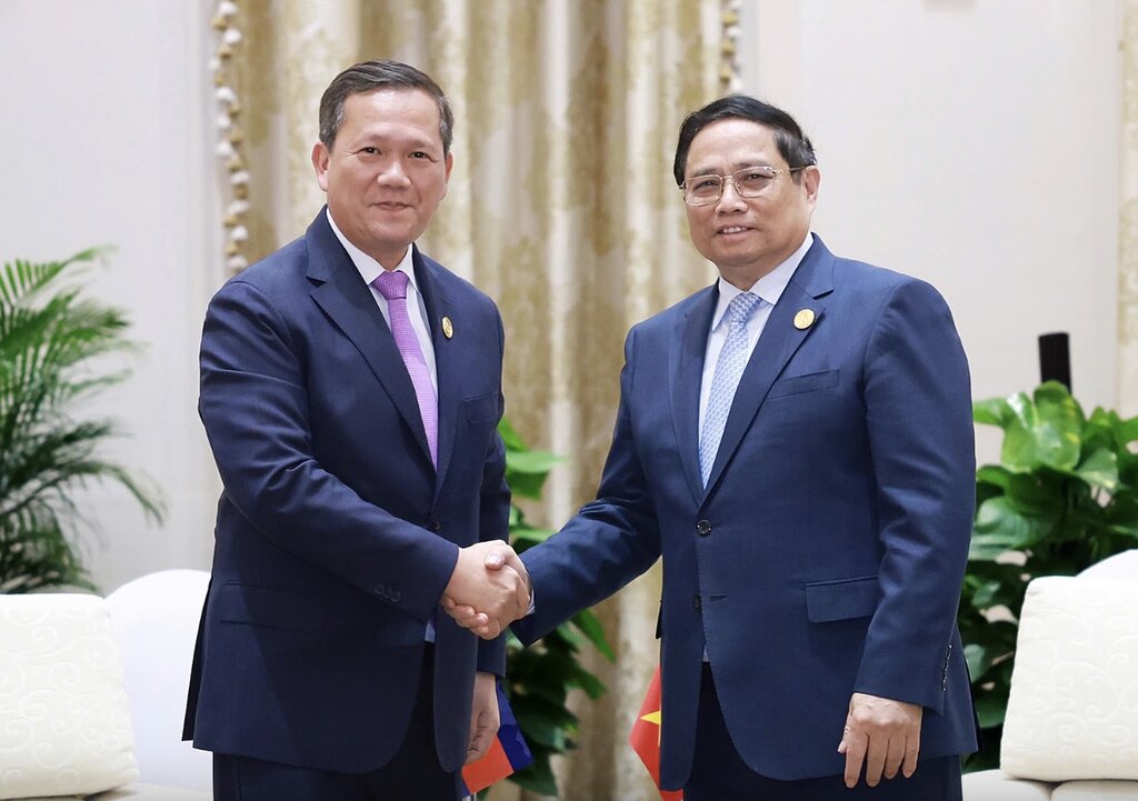 Prime Minister Pham Minh Chinh and Cambodian Prime Minister Hun Manet. Photo: VGP