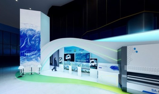 Nhiều giải pháp tiến bộ về công nghệ, trong đó có phối cảnh không gian mô phỏng Nhà máy AI, với những cấu phần lần đầu tiên ra mắt sẽ xuất hiện tại Techday 2024. Ảnh: Vân Anh