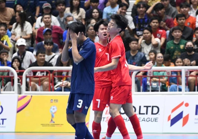Vietnam futsal team beat Thailand after 10 years. Photo: FA