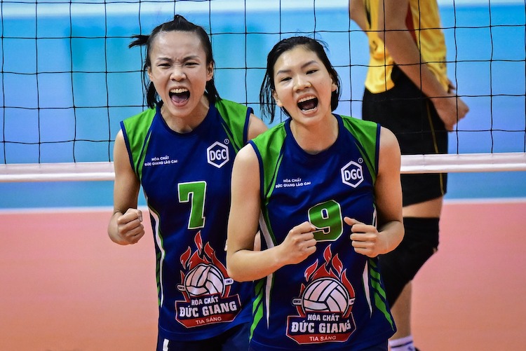 Duc Giang Chemicals meets the Information Corps in the opening match of phase 2 of the 2024 National Volleyball Championship. Photo: AVC