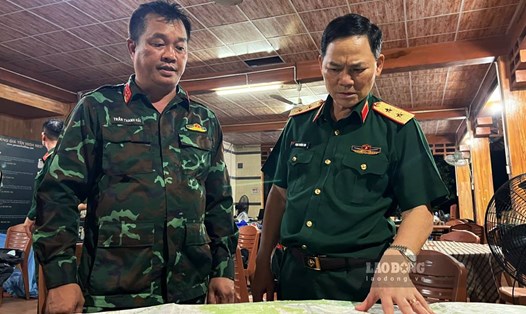 Lực lượng chức năng đã xác định được vị trí máy bay Yak-130 mất tín hiệu cuối cùng ở địa phận tỉnh Đắk Lắk. Ảnh: Hoài Luân