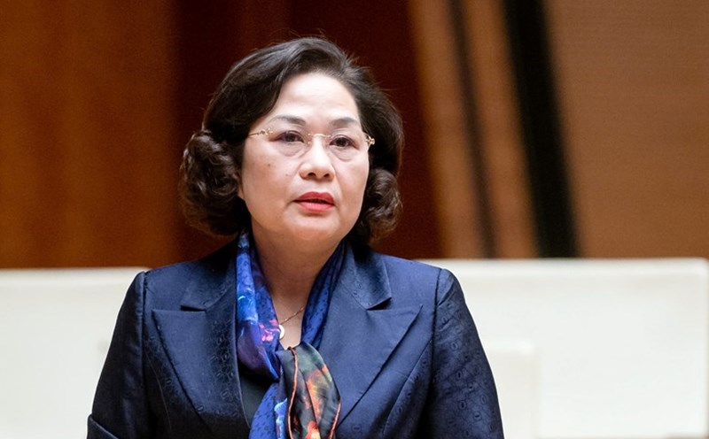 State Bank Governor Nguyen Thi Hong has just reported on the management and operation of the gold market. Photo: Pham Thang